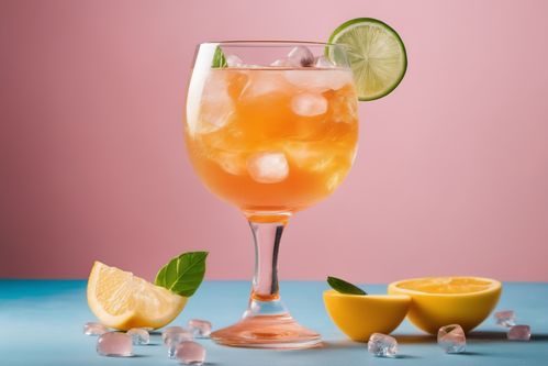 無酒精冰塊檸檬炫彩果汁冷飲 清新即飲，視覺與味覺的雙重盛宴